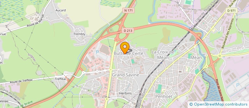 localisation de l'entreprise GUETEL - TELECOM à TRIGNAC