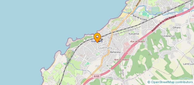 localisation de l'entreprise GUETHARY ESKUALDUNA  GUETHARY