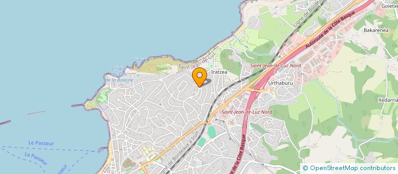 localisation de l'entreprise GUETHAWAI 64 à SAINT-JEAN-DE-LUZ