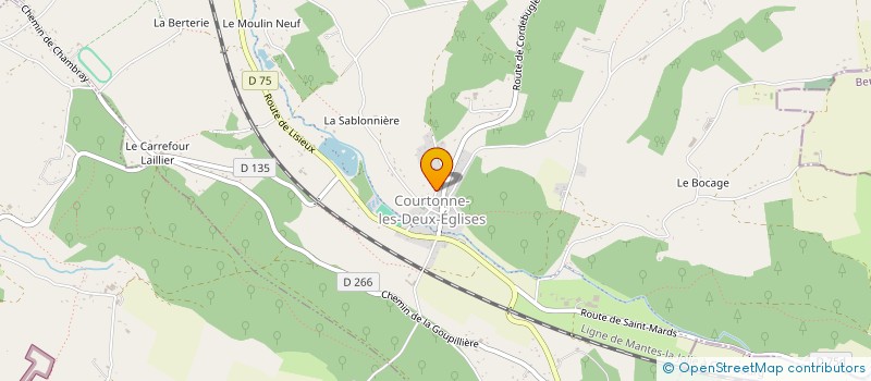 localisation de l'entreprise GUETINVEST  COURTONNE-LES-DEUX-EGLISES