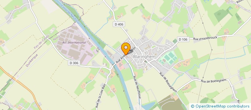 localisation de l'entreprise GUETRELLE TECHNIQUES AGRICOLES  BLARINGHEM