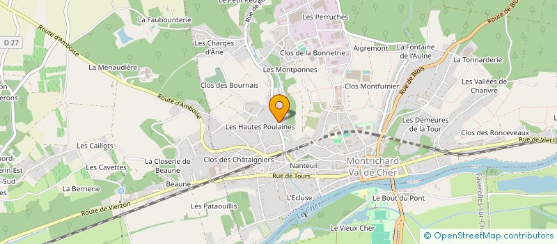localisation de l'entreprise GUETS à MONTRICHARD-VAL-DE-CHER