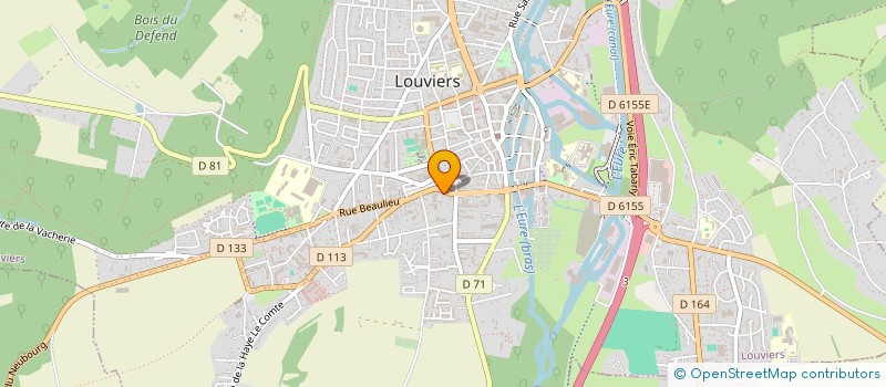 localisation de l'entreprise GUETTA IMMO à LOUVIERS