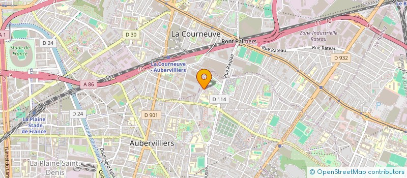 localisation de l'entreprise GUETTA SCHUTRUMPF  AUBERVILLIERS