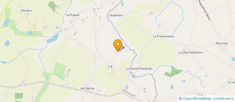 localisation de l'entreprise GUETTE TP à SEVREMONT