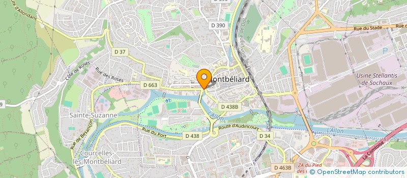 localisation de l'entreprise GUETTOUCHE à MONTBELIARD