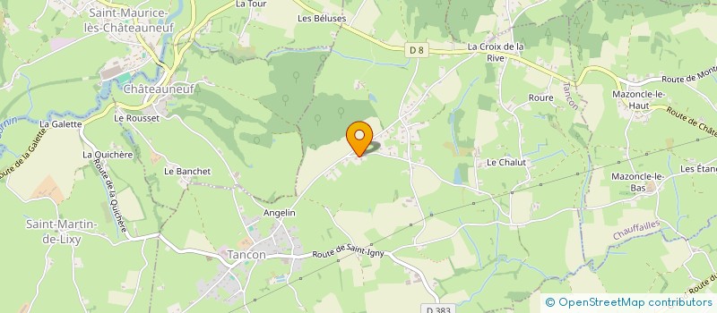 localisation de l'entreprise GUEUCIER CYRIL  TANCON