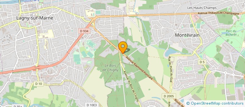 localisation de l'entreprise GUEUDET ASTERIA CEOS  MONTEVRAIN