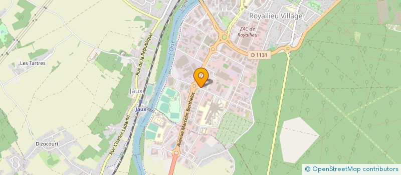 localisation de l'entreprise GUEUDET SAINT MERRI AUTO  COMPIEGNE