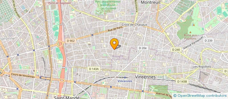 localisation de l'entreprise GUEUGNON à MONTREUIL