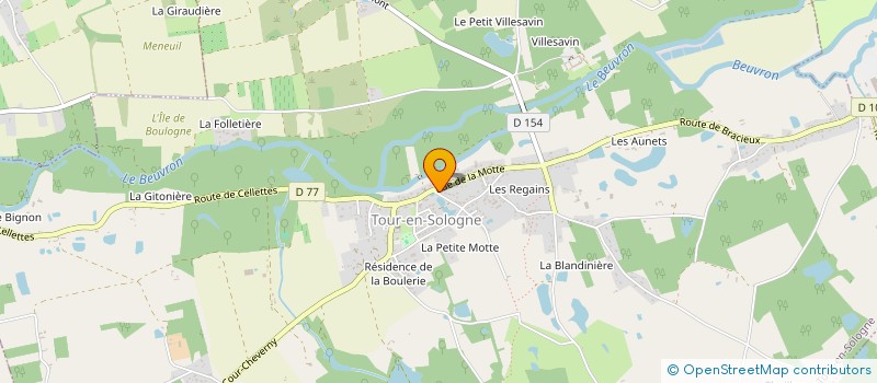 localisation de l'entreprise GUEVAL IMMOBILIER  TOUR-EN-SOLOGNE