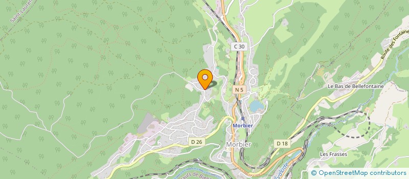 localisation de l'entreprise GUEX FABRICATION DE FORETS ET CHEVILLES à MORBIER