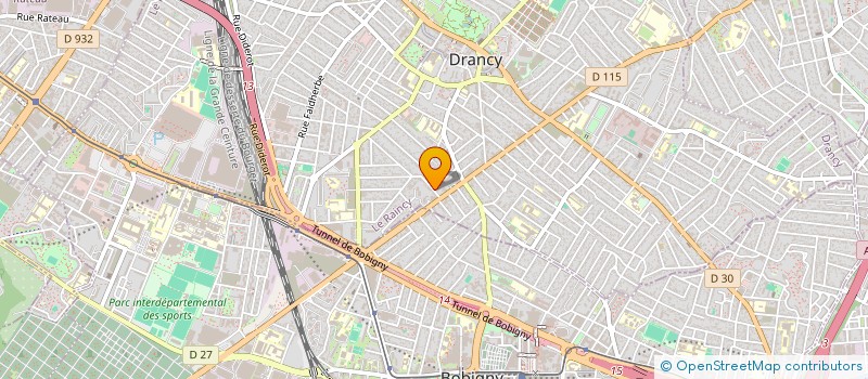 localisation de l'entreprise GUEYE TRANSPORTS ET LIVRAISONS  DRANCY