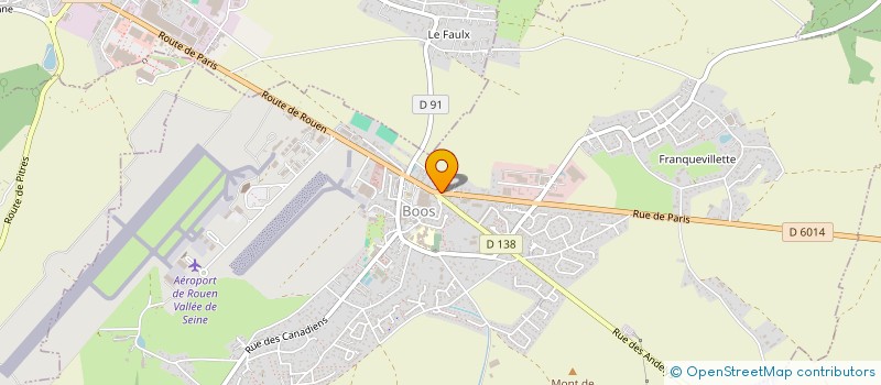 localisation de l'entreprise GUEZOU COUVERTURE  BOOS