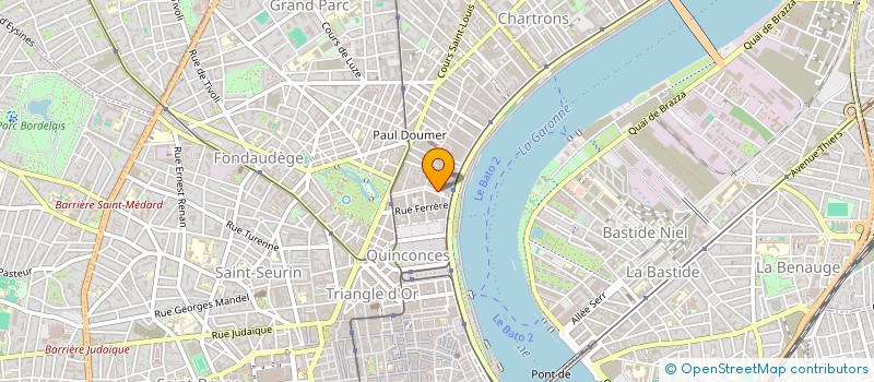 localisation de l'entreprise GUFA 33  BORDEAUX