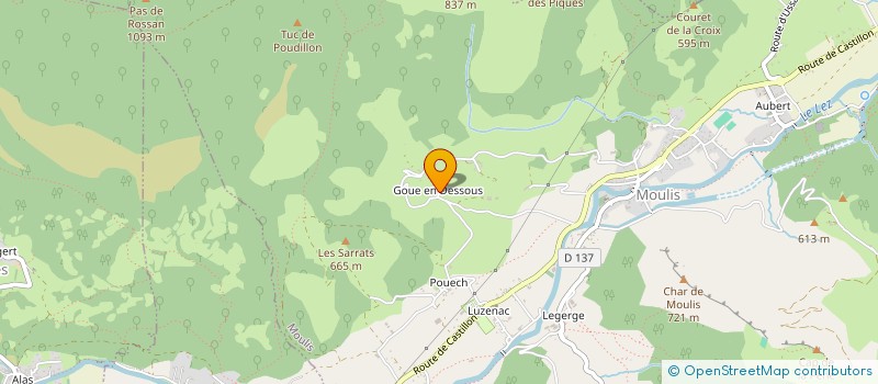 localisation de l'entreprise GUFFOND PATRIMOINE à MOULIS