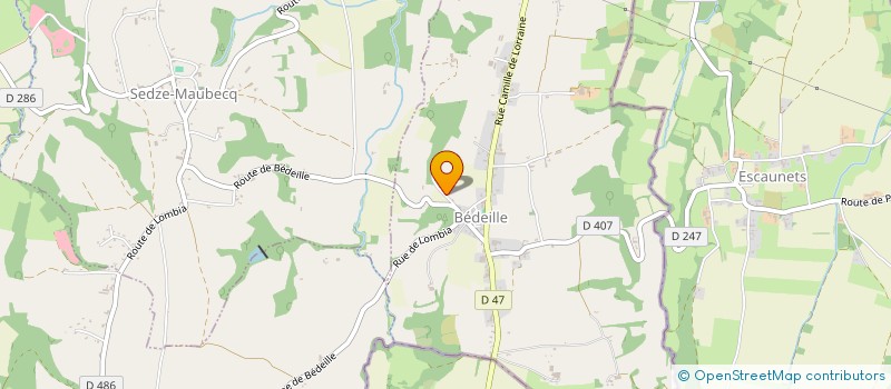 localisation de l'entreprise GUFOUR  BEDEILLE