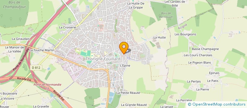 localisation de l'entreprise GUG AND CO  THORIGNE-FOUILLARD