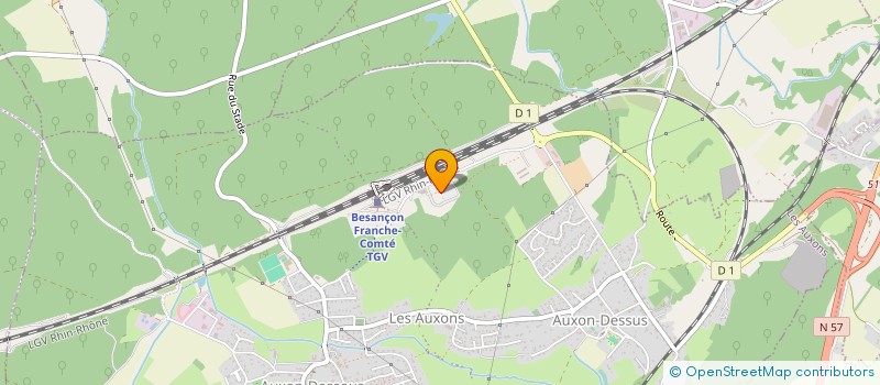 localisation de l'entreprise GUGLER FRANCE à LES AUXONS