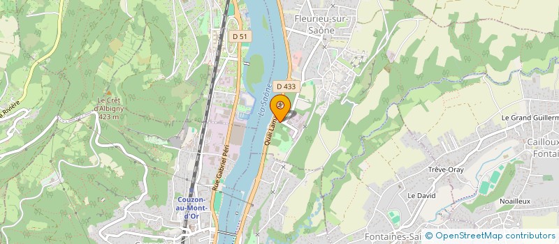 localisation de l'entreprise GUGLER LYON 6E  FLEURIEU-SUR-SAONE