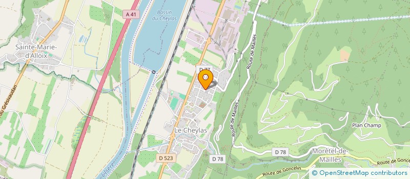 localisation de l'entreprise GUGLIELMI  LE CHEYLAS