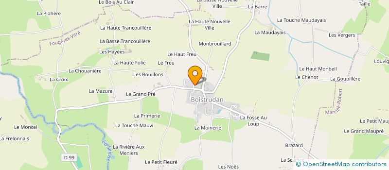 localisation de l'entreprise GUGUEN FRERES  BOISTRUDAN