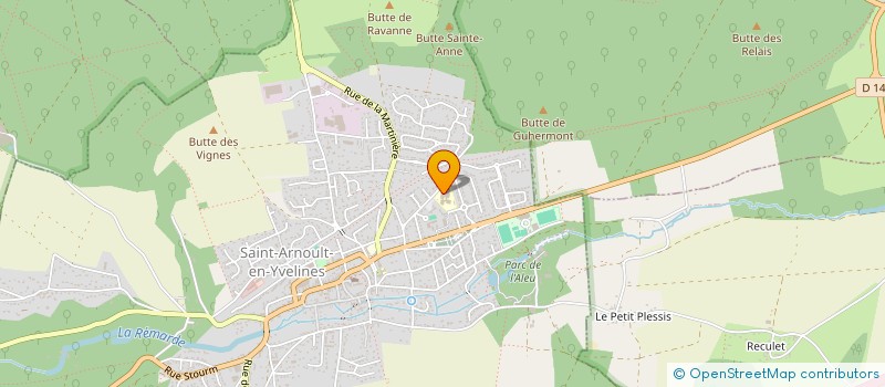 localisation de l'entreprise GUHERMONT HORIZONS à SAINT-ARNOULT-EN-YVELINES
