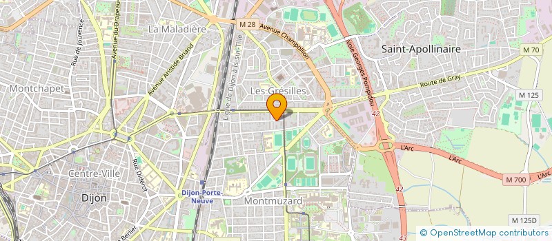 localisation de l'entreprise GUI DISTRIBUTION à DIJON