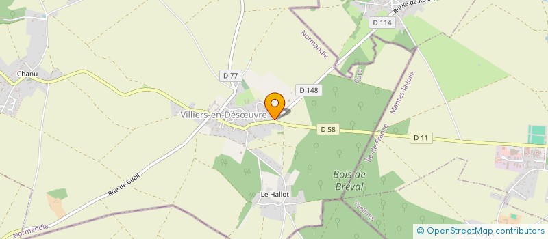 localisation de l'entreprise GUI'EAU  VILLIERS-EN-DESUVRE