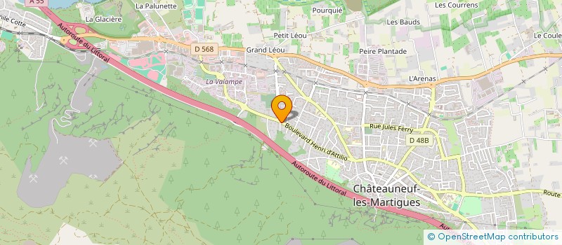 localisation de l'entreprise GUI'ELEC à CHATEAUNEUF-LES-MARTIGUES
