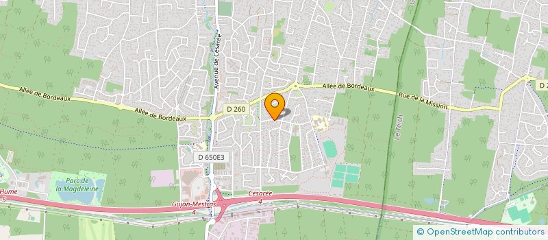 localisation de l'entreprise GUI-HOME SERVICES  GUJAN-MESTRAS