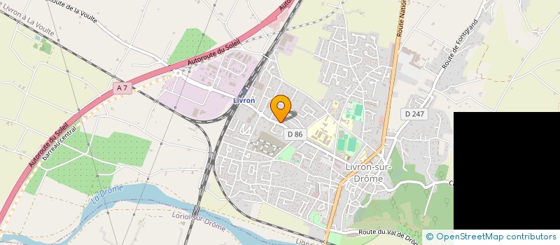 localisation de l'entreprise GUI-RAUD  LIVRON-SUR-DROME