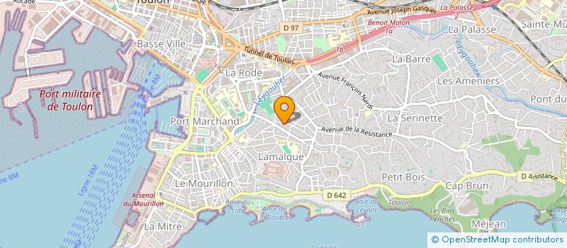 localisation de l'entreprise GUIALEA  TOULON