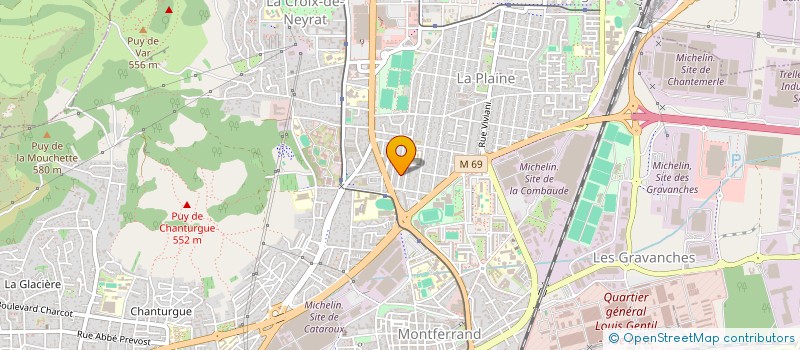 localisation de l'entreprise GUIANCE  CLERMONT-FERRAND