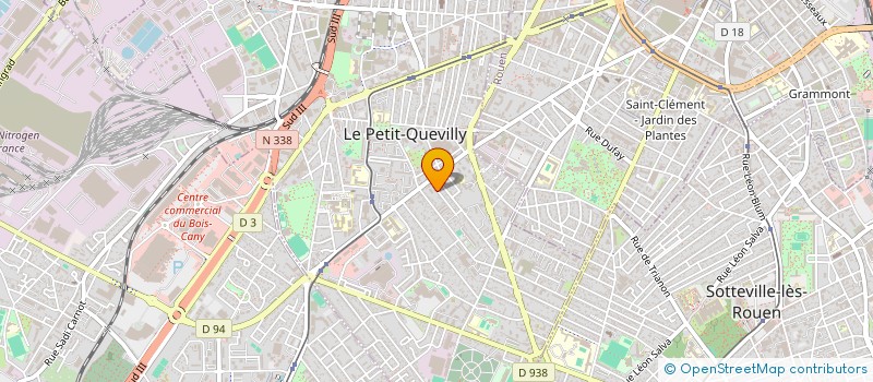 localisation de l'entreprise GUIBAT à LE PETIT-QUEVILLY