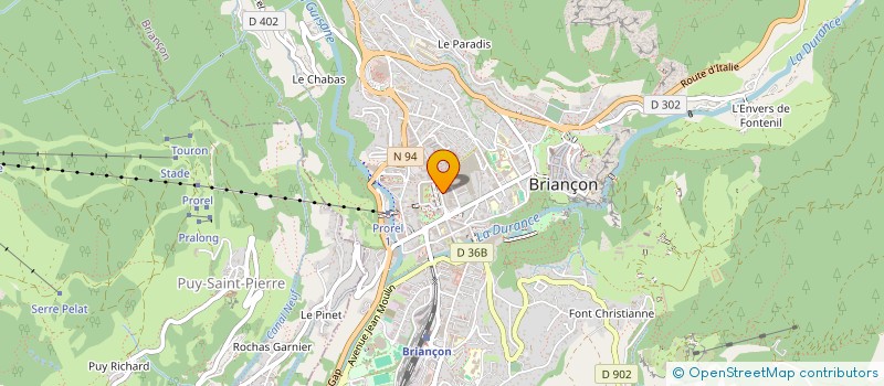 localisation de l'entreprise GUIBAUD IMMO à BRIANCON