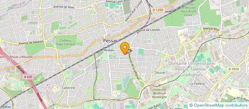 localisation de l'entreprise GUIBAUD PARTICIPATIONS à PESSAC