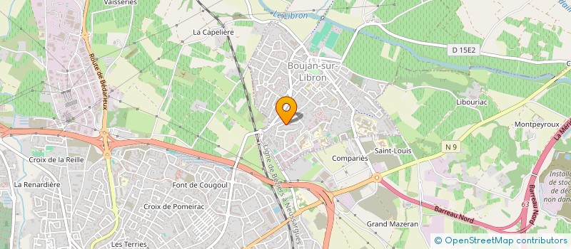 localisation de l'entreprise GUIBB'ARTS  BOUJAN-SUR-LIBRON