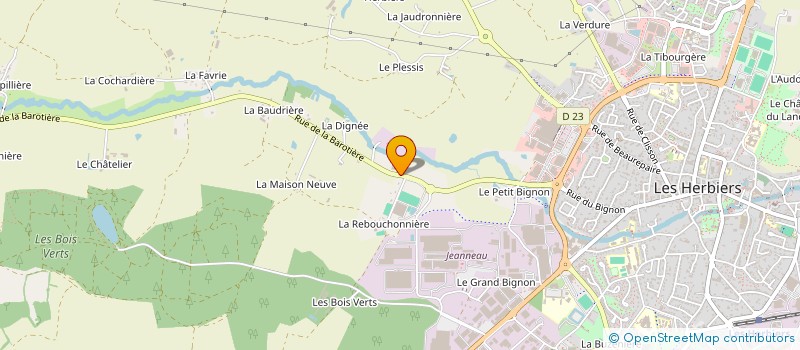localisation de l'entreprise GUIBELL à LES HERBIERS