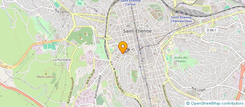 localisation de l'entreprise GUIBERT  SAINT-ETIENNE