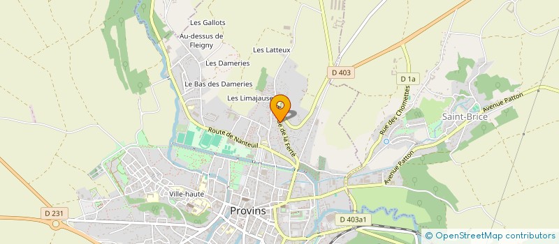localisation de l'entreprise GUIBERT à PROVINS