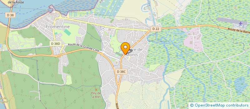 localisation de l'entreprise GUIBERT BONNIN  LA BARRE-DE-MONTS