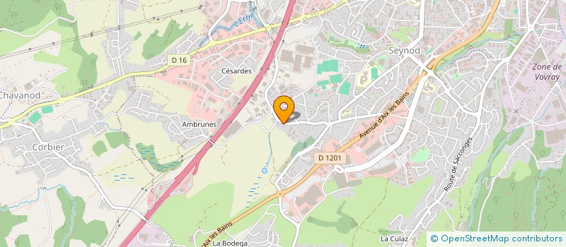 localisation de l'entreprise GUIBERT CHARPENTE à ANNECY