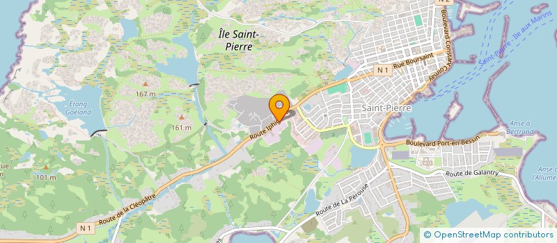 localisation de l'entreprise GUIBERT FRERES à SAINT-PIERRE