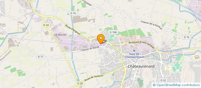 localisation de l'entreprise GUIBERT TRANSPORTS à CHATEAURENARD