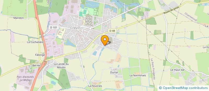 localisation de l'entreprise GUIBERT VOITON  CREVIN