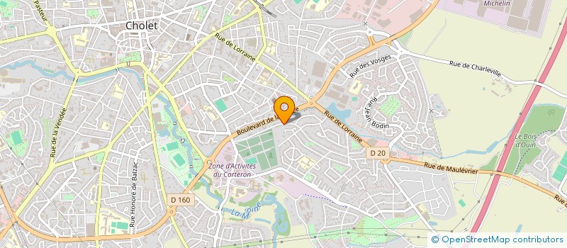 localisation de l'entreprise GUIBIZ GESTION à CHOLET