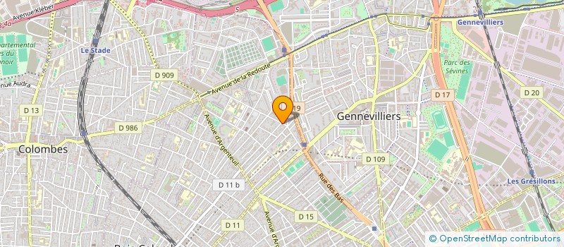 localisation de l'entreprise GUIBLI à ASNIERES-SUR-SEINE