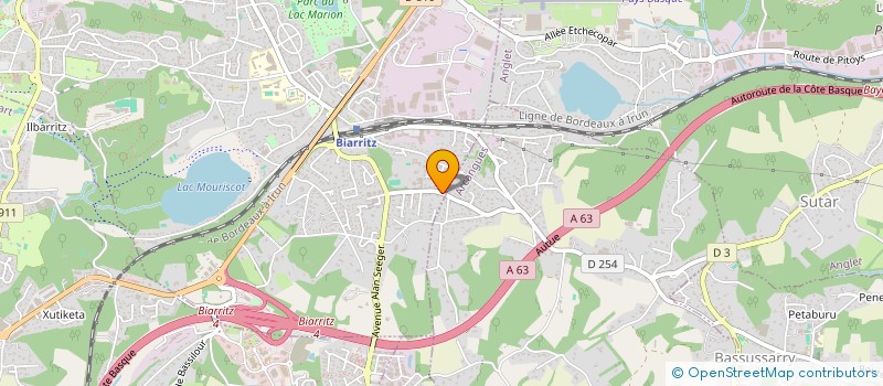 localisation de l'entreprise GUIBOIS à BIARRITZ