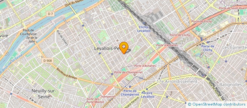 localisation de l'entreprise GUIBOURG à LEVALLOIS-PERRET